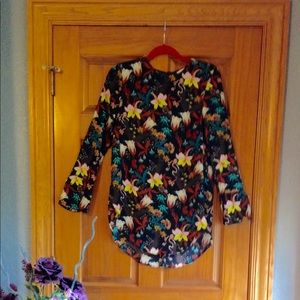 NEW H&M colorful tunic with bell sleeves